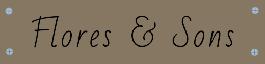flores & sons nameplate logo